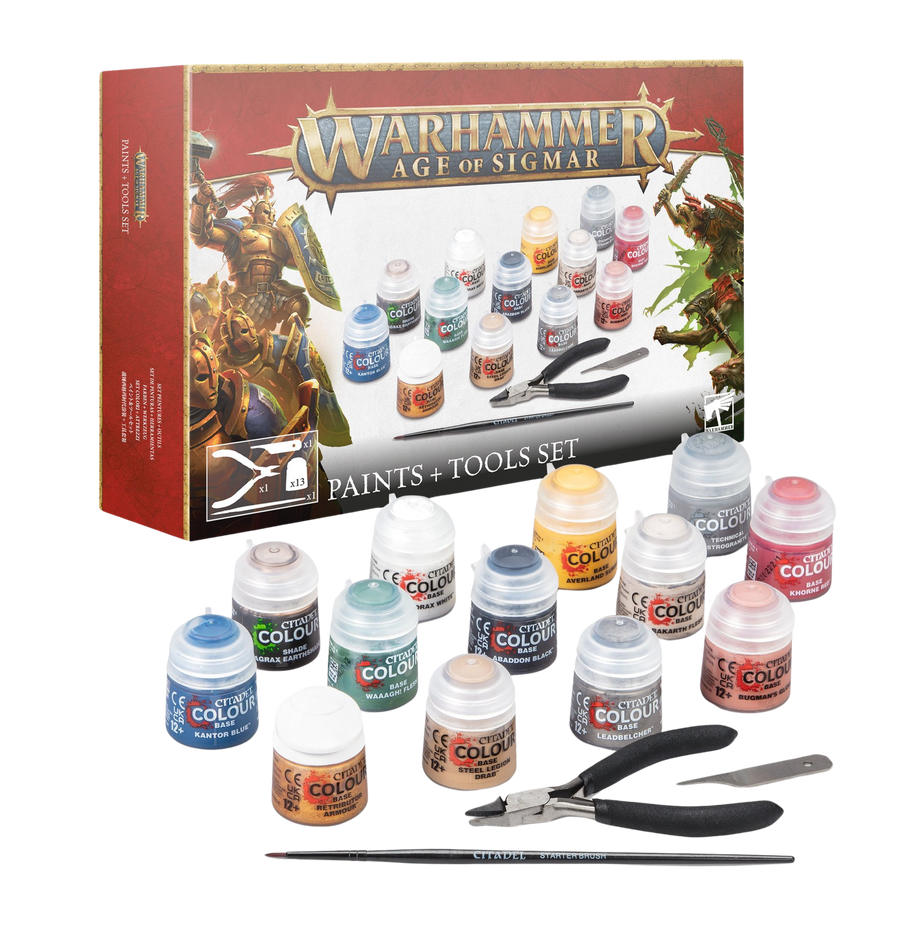 Warhammer Age of Sigmar: Paint + Tools Set (2024)