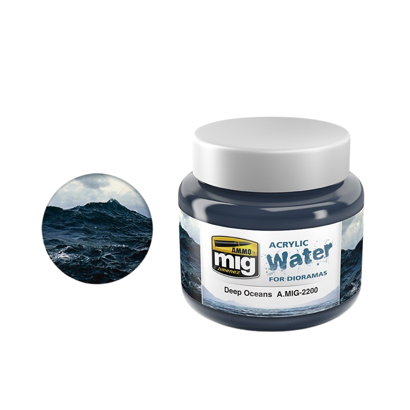 Ammo by Mig - Acrylic Water for Dioramas: Deep Oceans