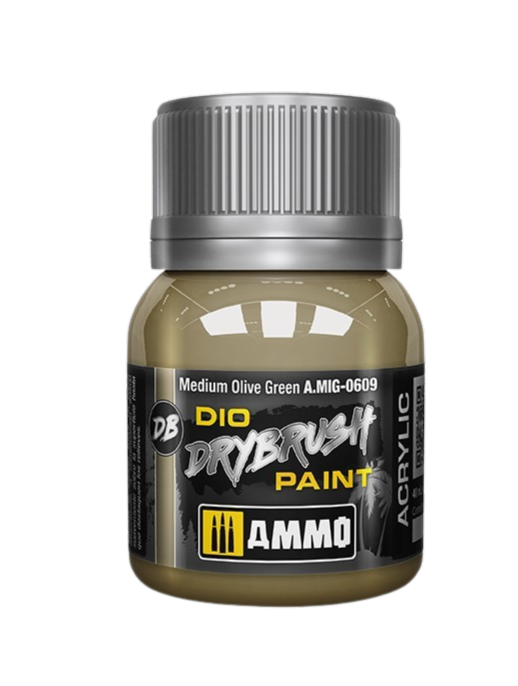 Ammo by Mig - DIO DRYBRUSH: Medium Olive Green