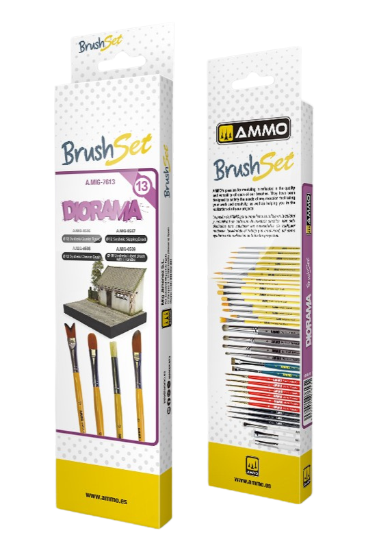 Ammo by Mig - Dioramas Brushes Set