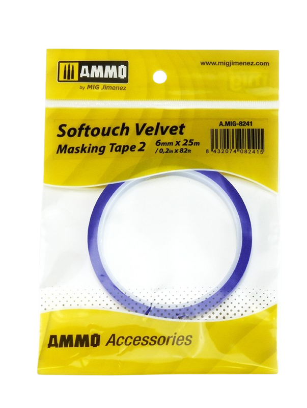 Ammo by Mig - Softouch Velvet Masking Tape 2 (6mm x 25M)