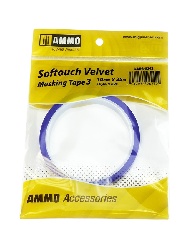 Ammo by Mig - Velvet Softouch Masking Tape 3 (10mm x 25M)