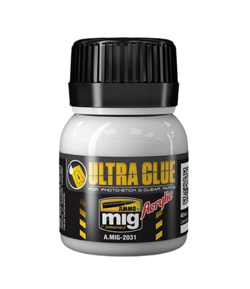 Ammo by Mig - Ultra Glue: for Etch, Clear Parts & More (40 ml)