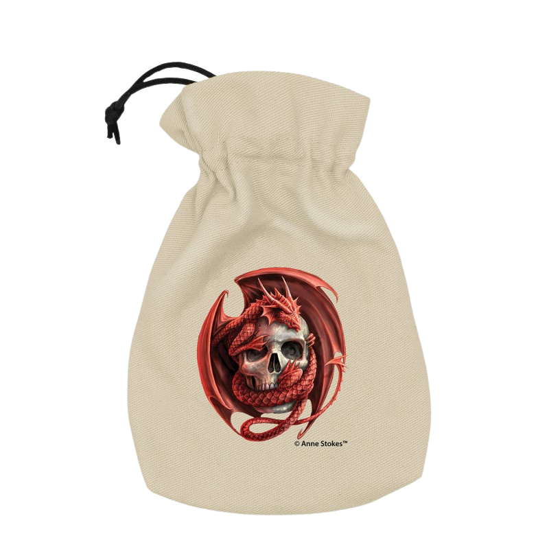 Anne Stokes Dice Pouch: Skull Embrace