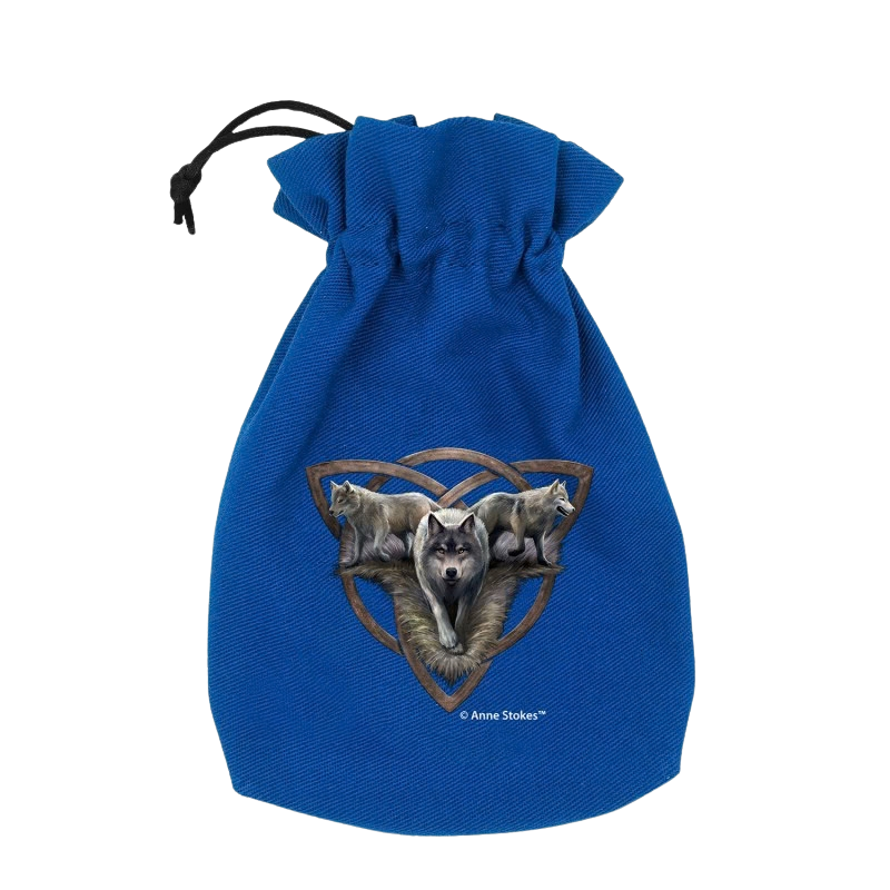 Anne Stokes Dice Pouch: Wolf Trio