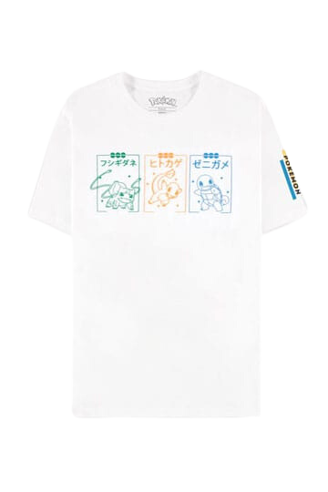 Pokemon T-Shirt Charmander, Bulbasaur,  Squirtle Size L