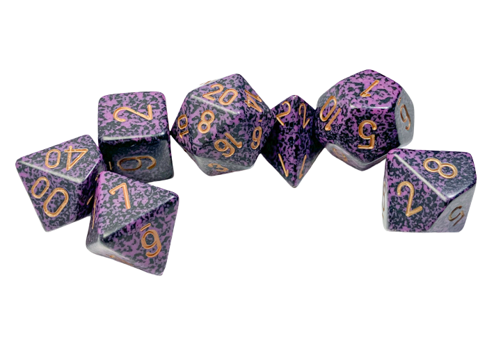 Chessex Speckled Polyhedral 7-Die Set - Hurricane