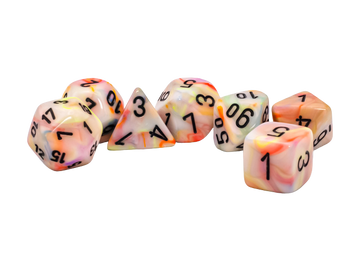 Chessex Festive® Mega-hedral™ Circus™/black 7-Die set