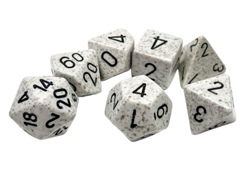 Chessex Speckled Arctic Camo Polyhedral 7-Die Set