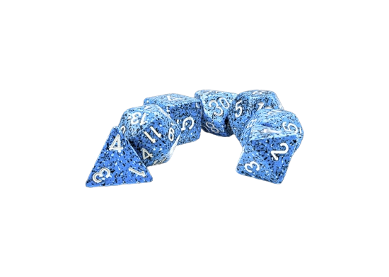 Chessex Speckled Ocean Stone/white Polyhedral 7-Die Set