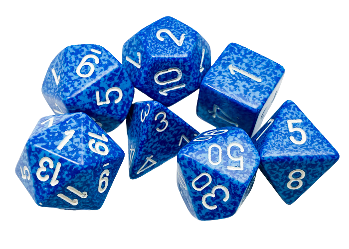 Chessex Speckled Polyhedral 7-Die Set - Water