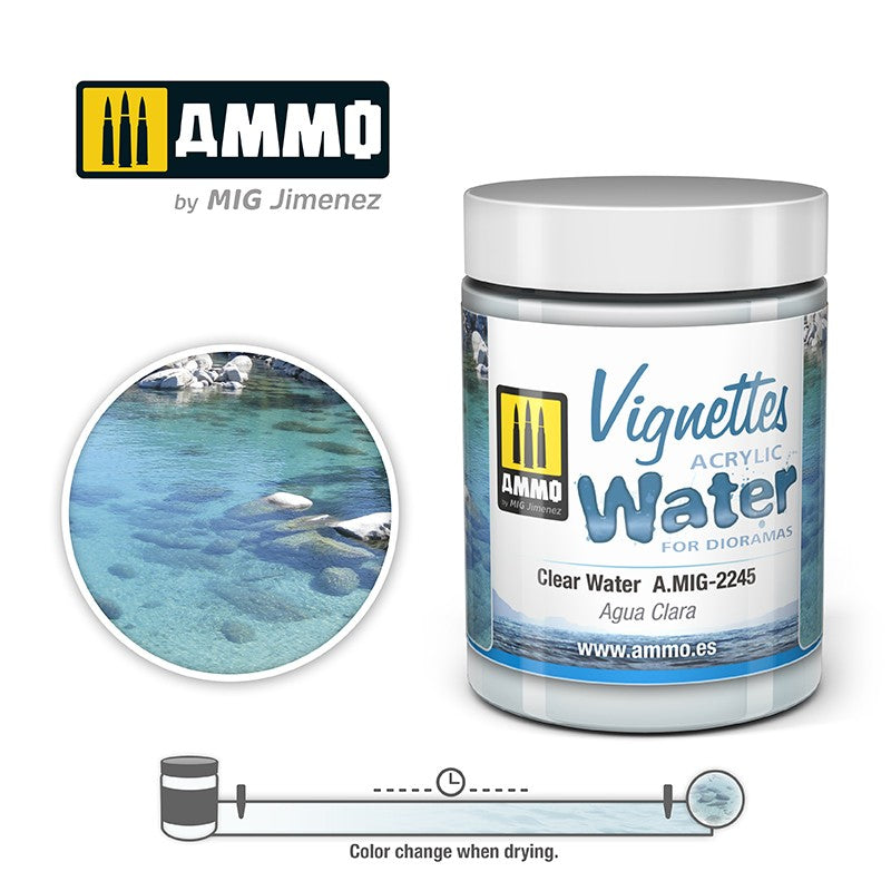 Ammo by Mig - Acrylic Water for Dioramas: Clear Water 100ml