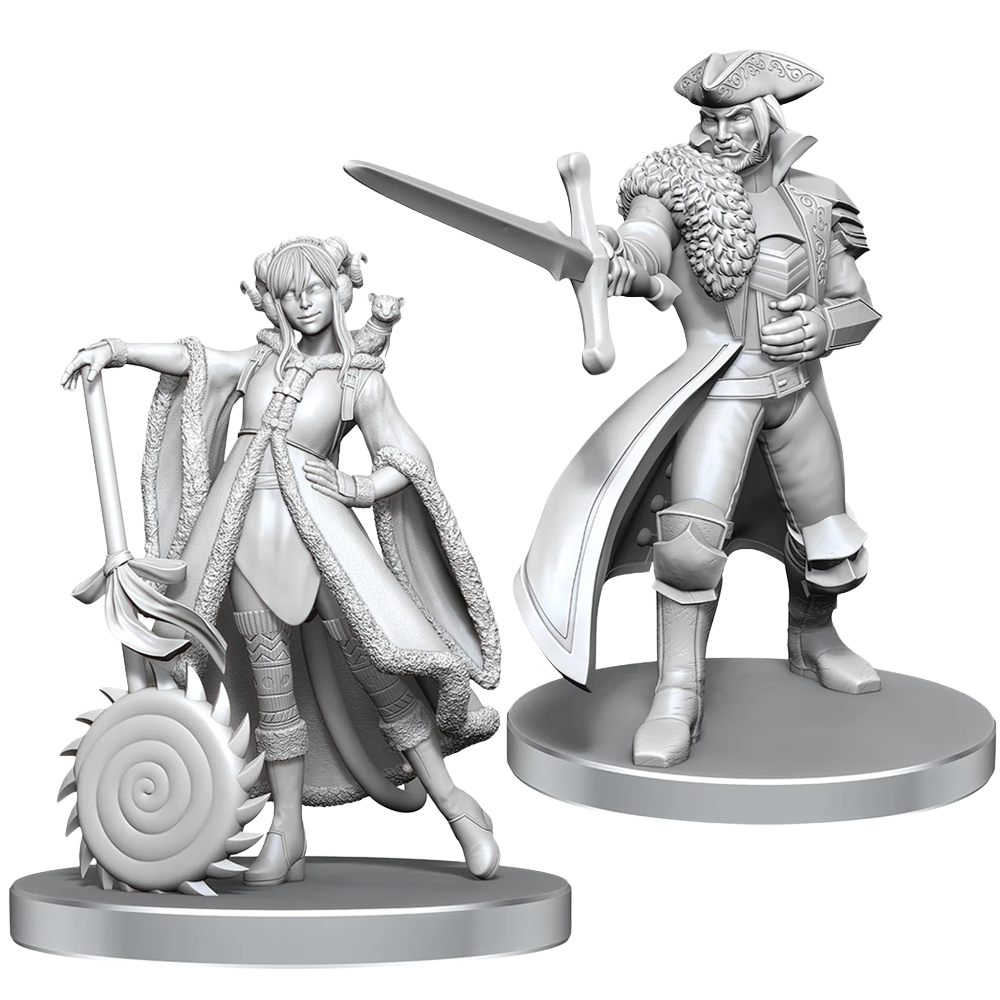 Critical Role Unpainted Miniatures: Jester Lavorre & Fjord Stone