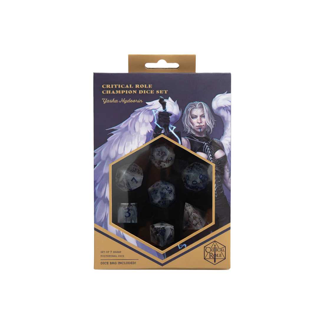 Critical Role Champion Dice Set: Yasha Nydoorin