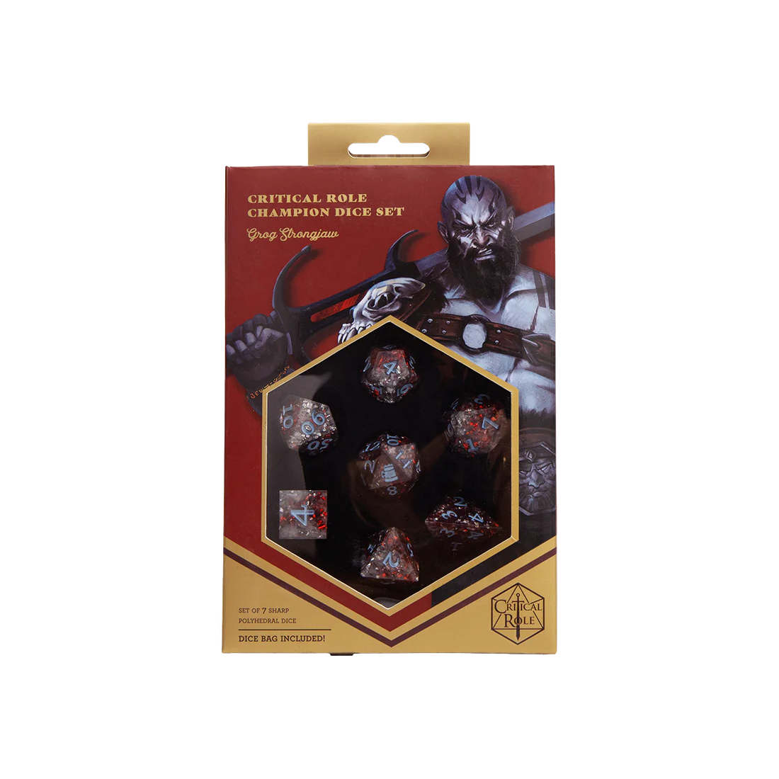 Critical Role Champion Dice Set: Grog Strongjaw