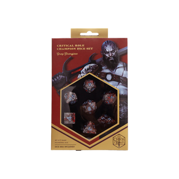 Critical Role Champion Dice Set: Grog Strongjaw