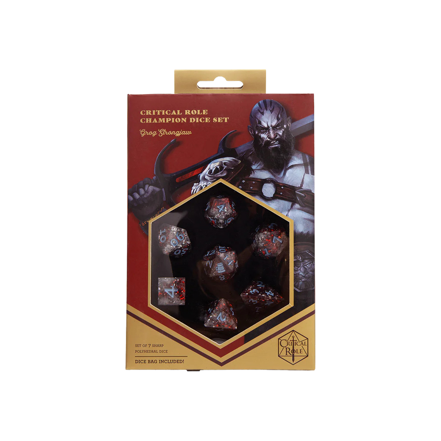 Critical Role Champion Dice Set: Grog Strongjaw
