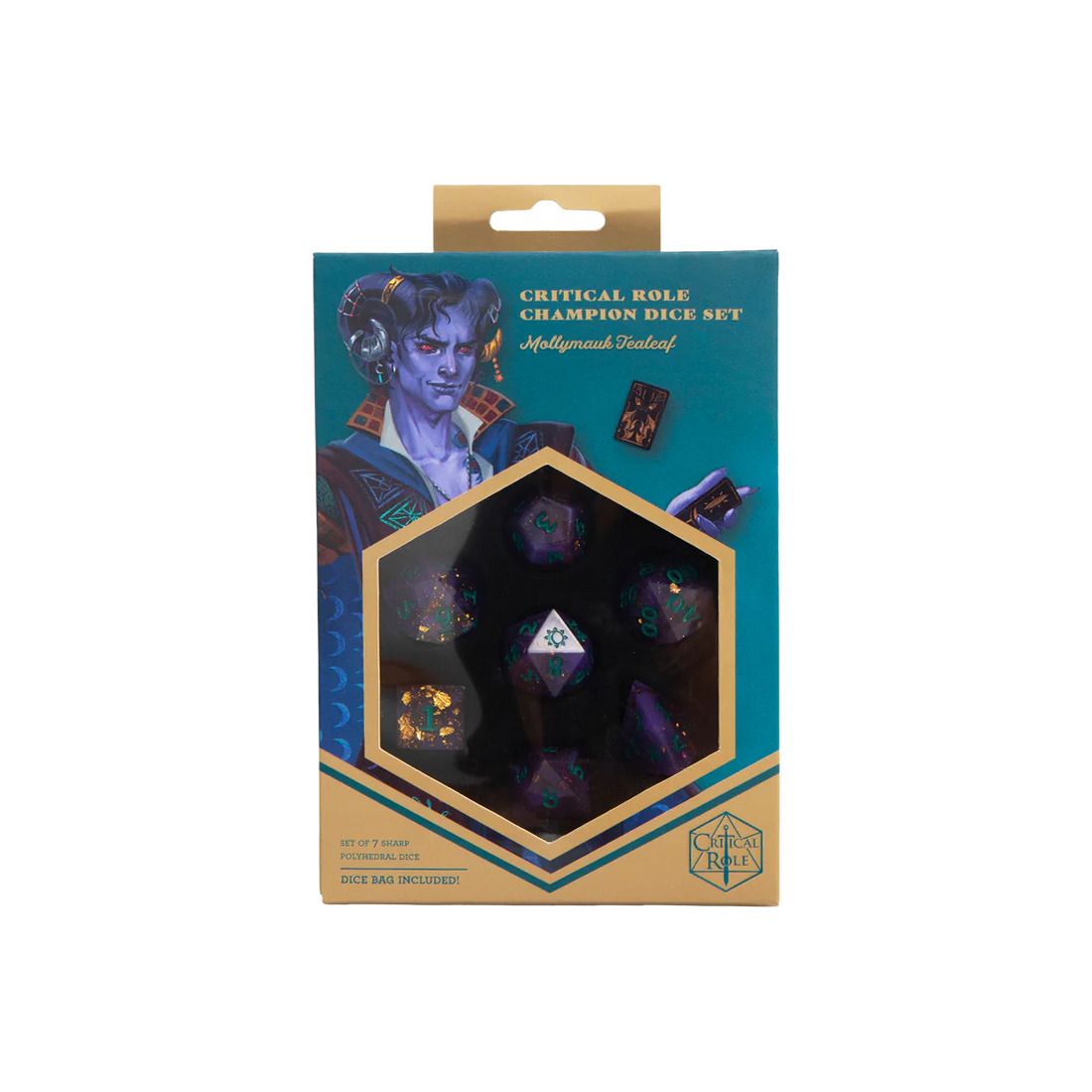 Critical Role Champion Dice Set: Mollymauk Tealeaf