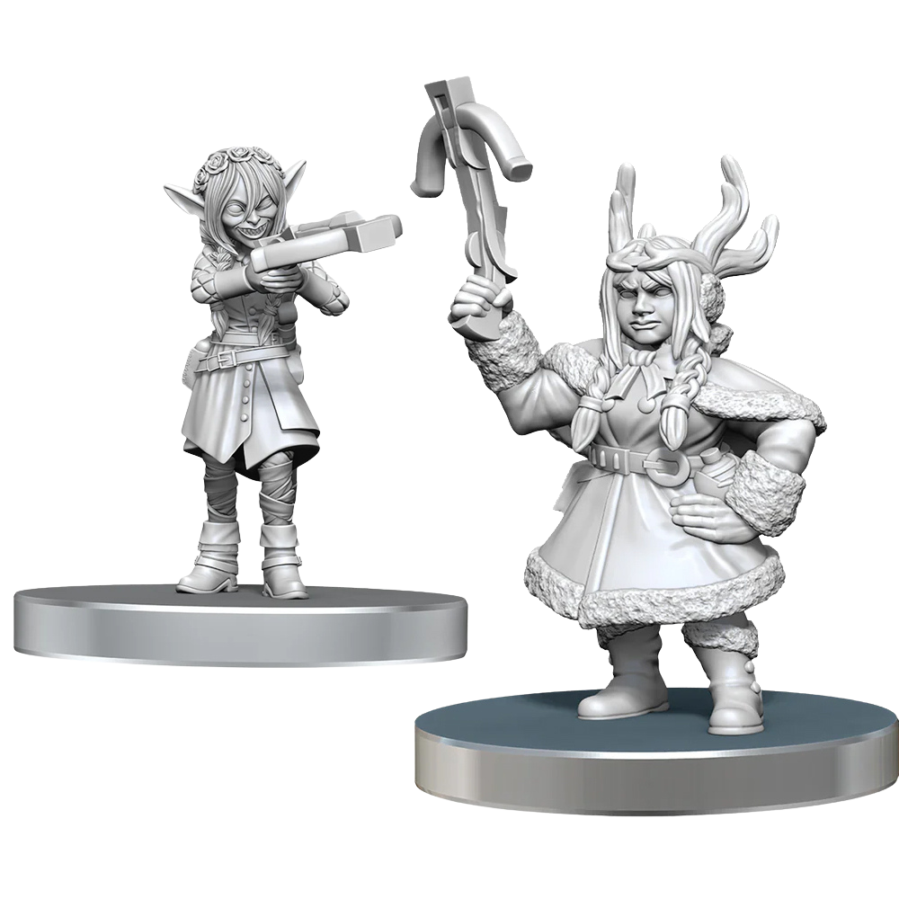 Critical Role Unpainted Miniatures: Veth Brenatto & Nott the Brave
