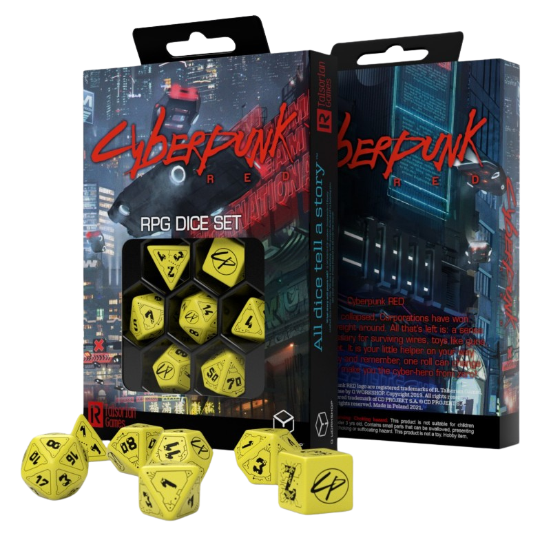 Cyberpunk Red Dice Set: Danger Zone