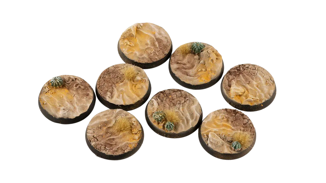 Gamers Grass - Deserts of Maahl Bases - Round 32mm (x8)