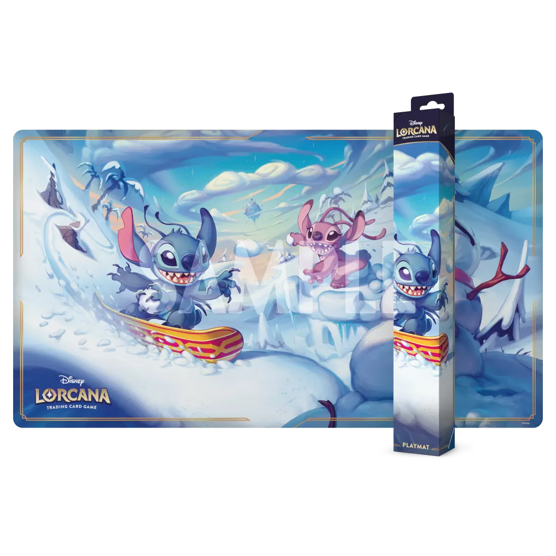 Disney Lorcana TCG - Playmat - Stitch and Angel in Winterspel