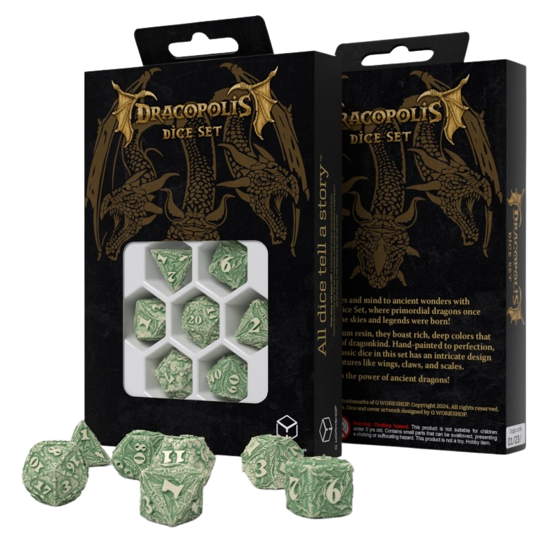 Q Workshop Dracopolis Dice Set - The Andean Longneck