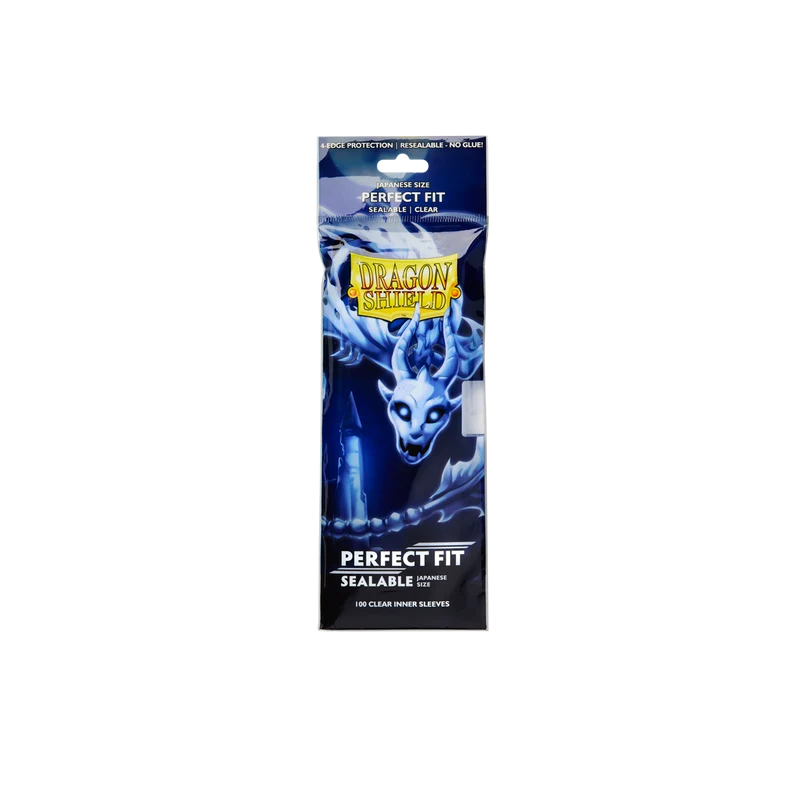 Dragon Shield Japanese Size Perfect Fit Sealable Inner Sleeves - Clear Yama (100 Sleeves)