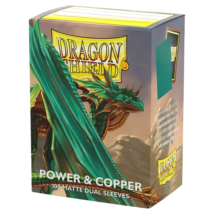 Dragon Shield Sleeves - Standard size - Matte Dual - Power & Copper (100 Sleeves)