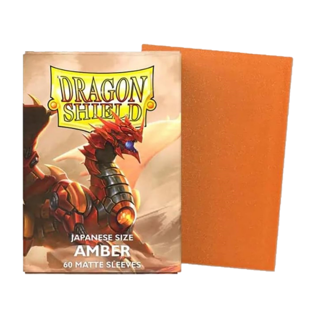Dragon Shield Japanese Matte Sleeves - Amber (60 Sleeves)