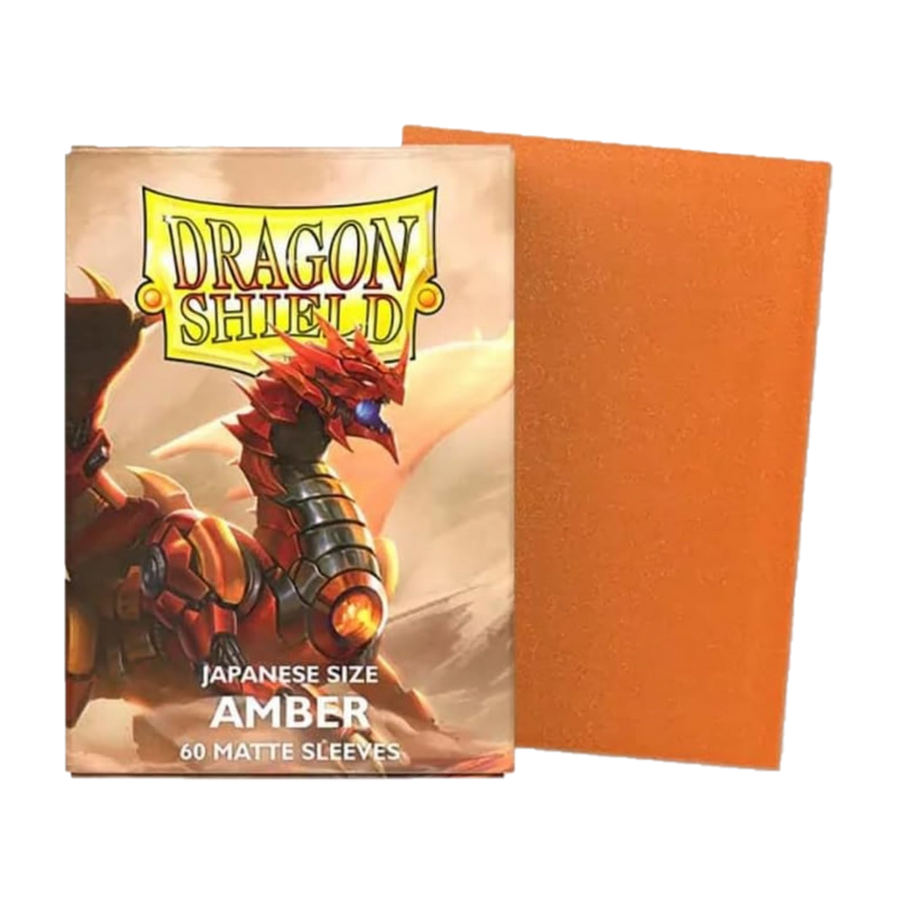 Dragon Shield Japanese Matte Sleeves - Amber (60 Sleeves)