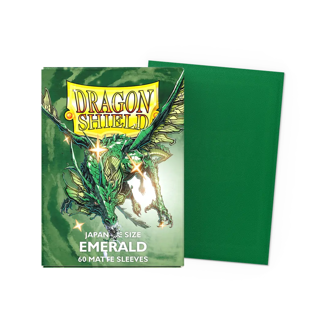 Dragon Shield Japanese size Matte Sleeves - Emerald (60 Sleeves)