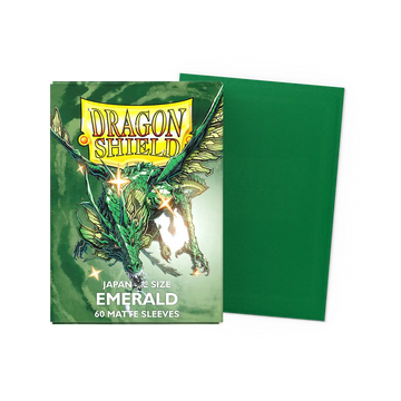 Dragon Shield Japanese size Matte Sleeves - Emerald (60 Sleeves)