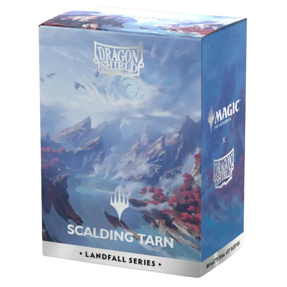 Dragon Shield Standard size License Sleeves - Landfall Series - Scalding Tarn (100 Sleeves)