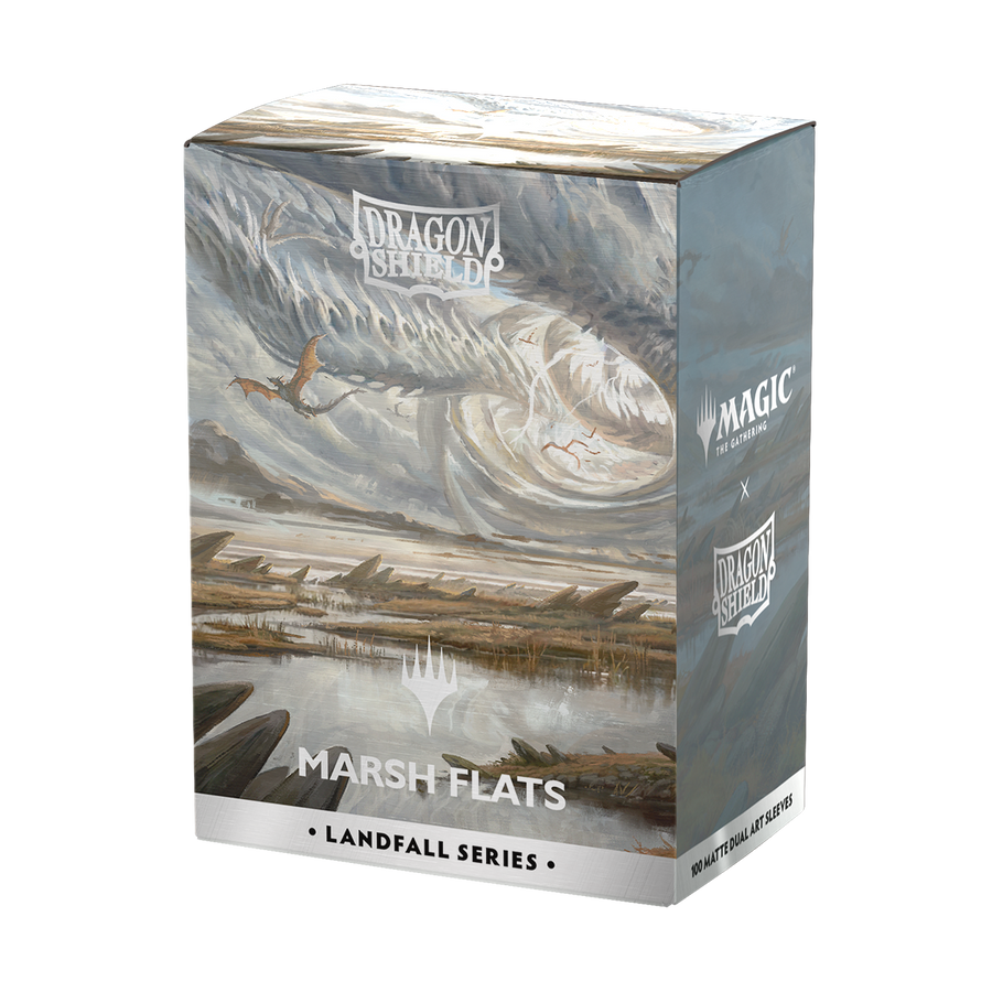 Dragon Shield Standard size License Sleeves - Landfall Series - Marsh Flats (100 Sleeves)