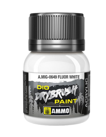 Ammo by Mig - DIO DRYBRUSH: Fluor White