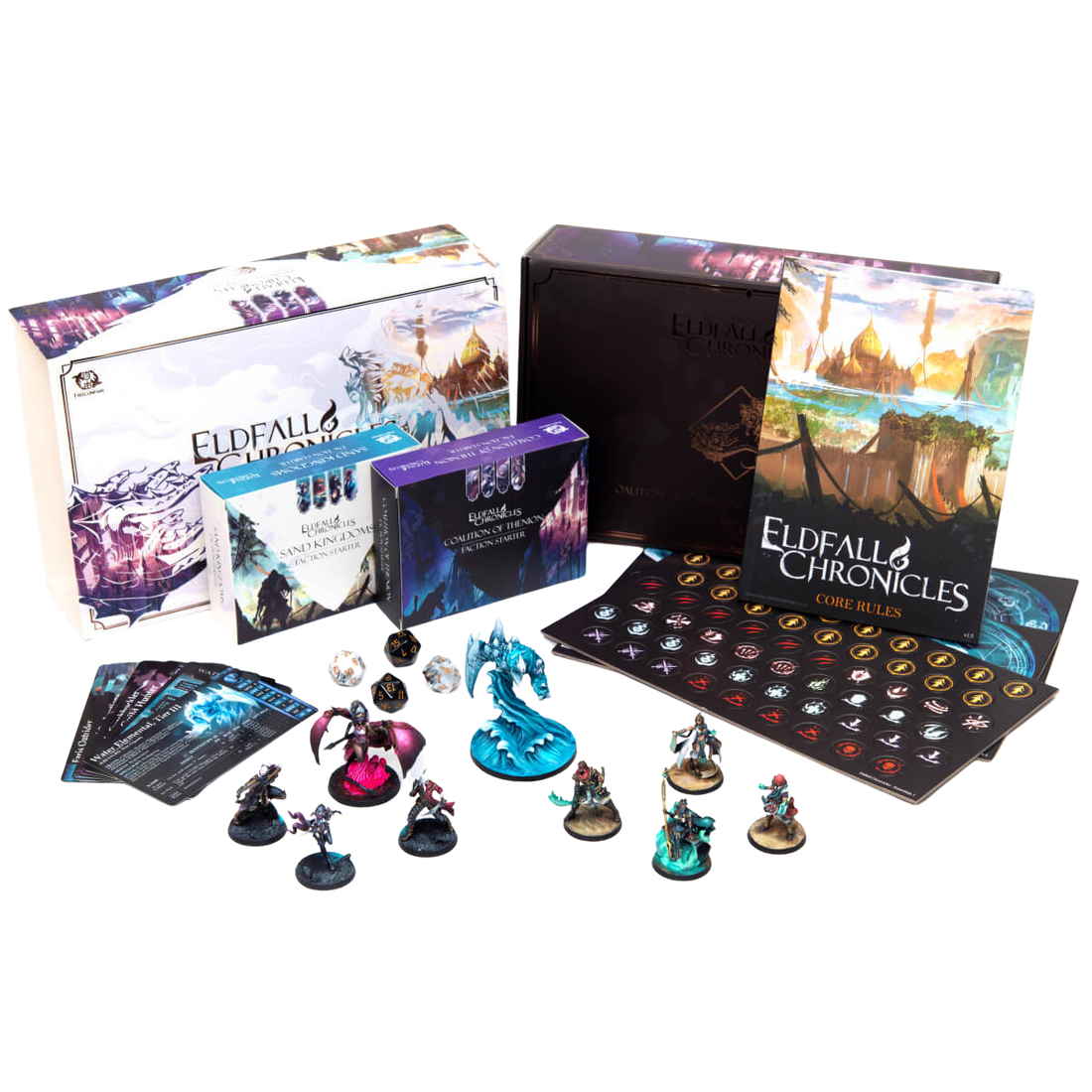 Eldfall Chronicles - Two-Player Starter Set: Coalition of Thenion vs. Sand Kingdoms