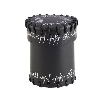 Elvish Black Leather Dice Cup