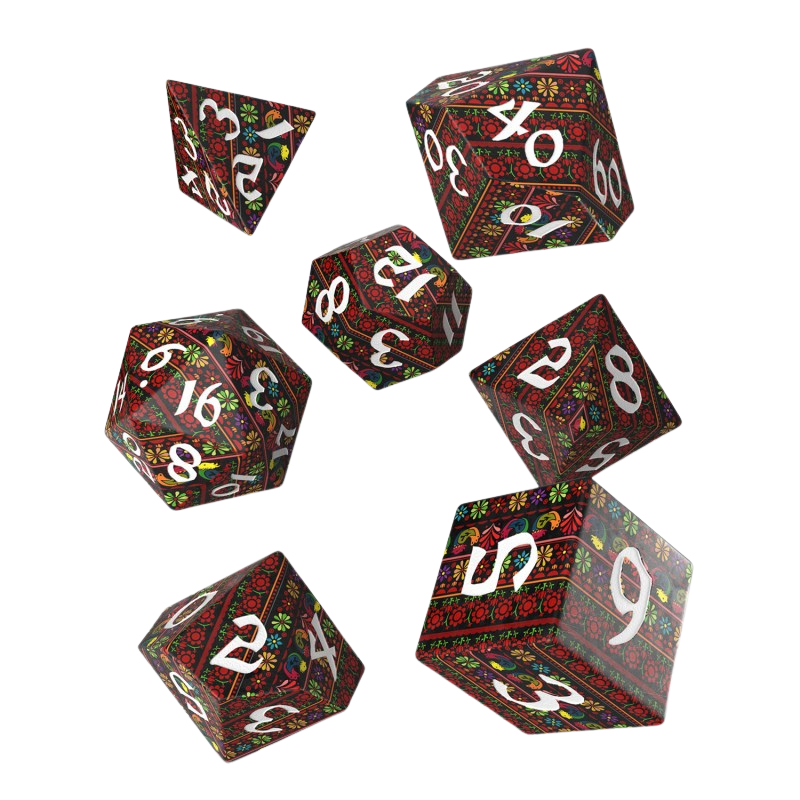 Q-Workshop - Full Art Dice Set: Krajka