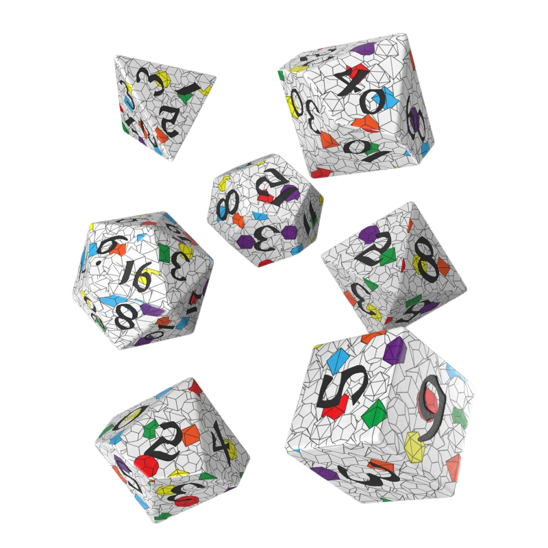 Q-Workshop - Full Art Dice Set: Origin
