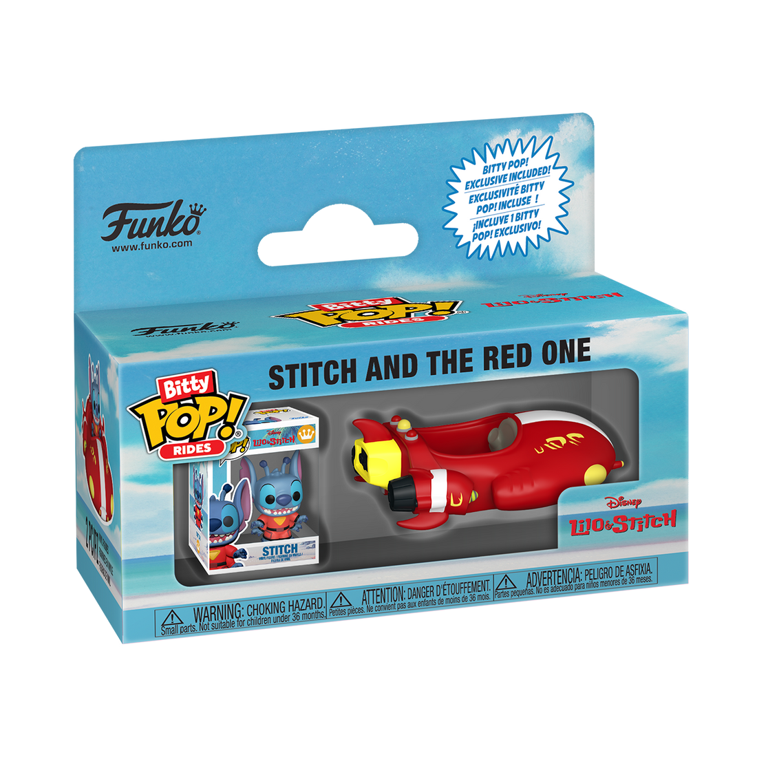 Funko Bitty POP! Ride: L&S - The Red One w/Stitch