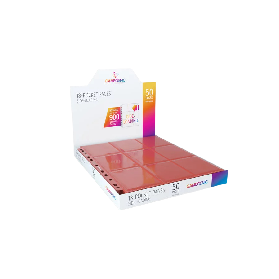 Gamegenic - Sideloading 18-Pocket Pages Display Red