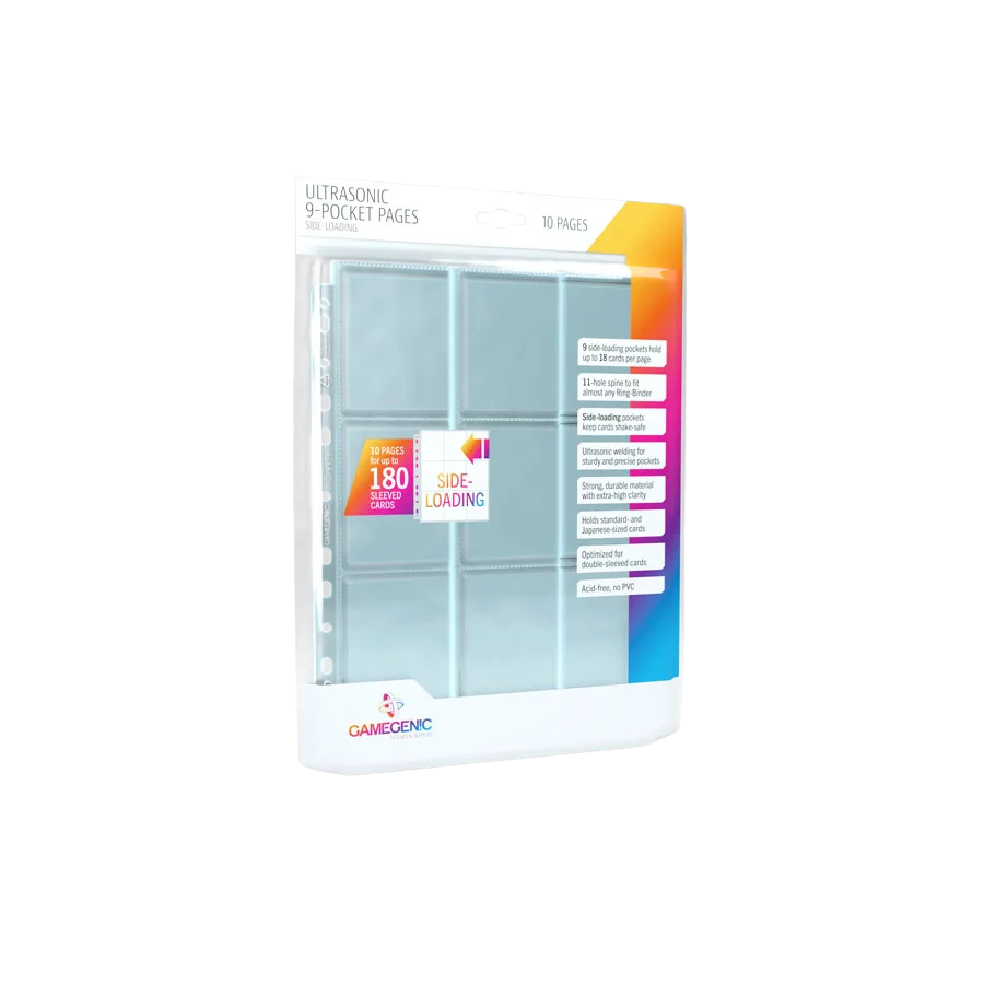 Gamegenic - Ultrasonic 9-Pocket Pages Sideloading 10 pcs pack