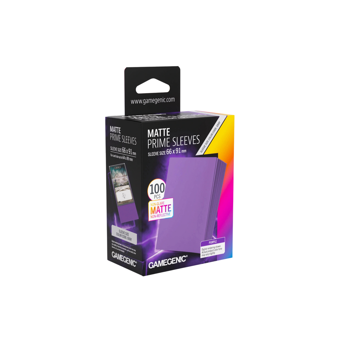 Gamegenic - Matte Prime Sleeves Purple 66x91