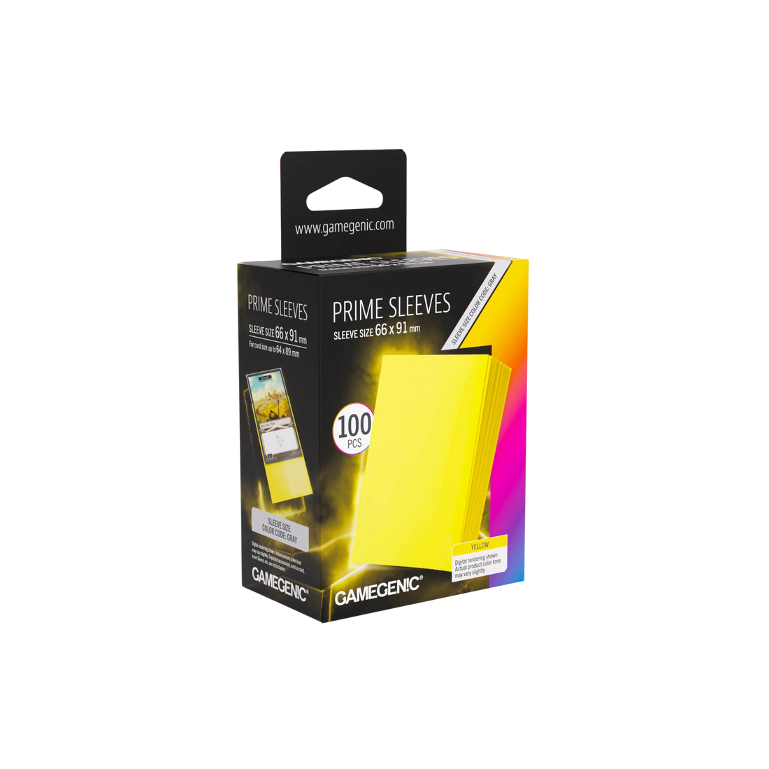 Gamegenic - Prime Sleeves Yellow 66x91