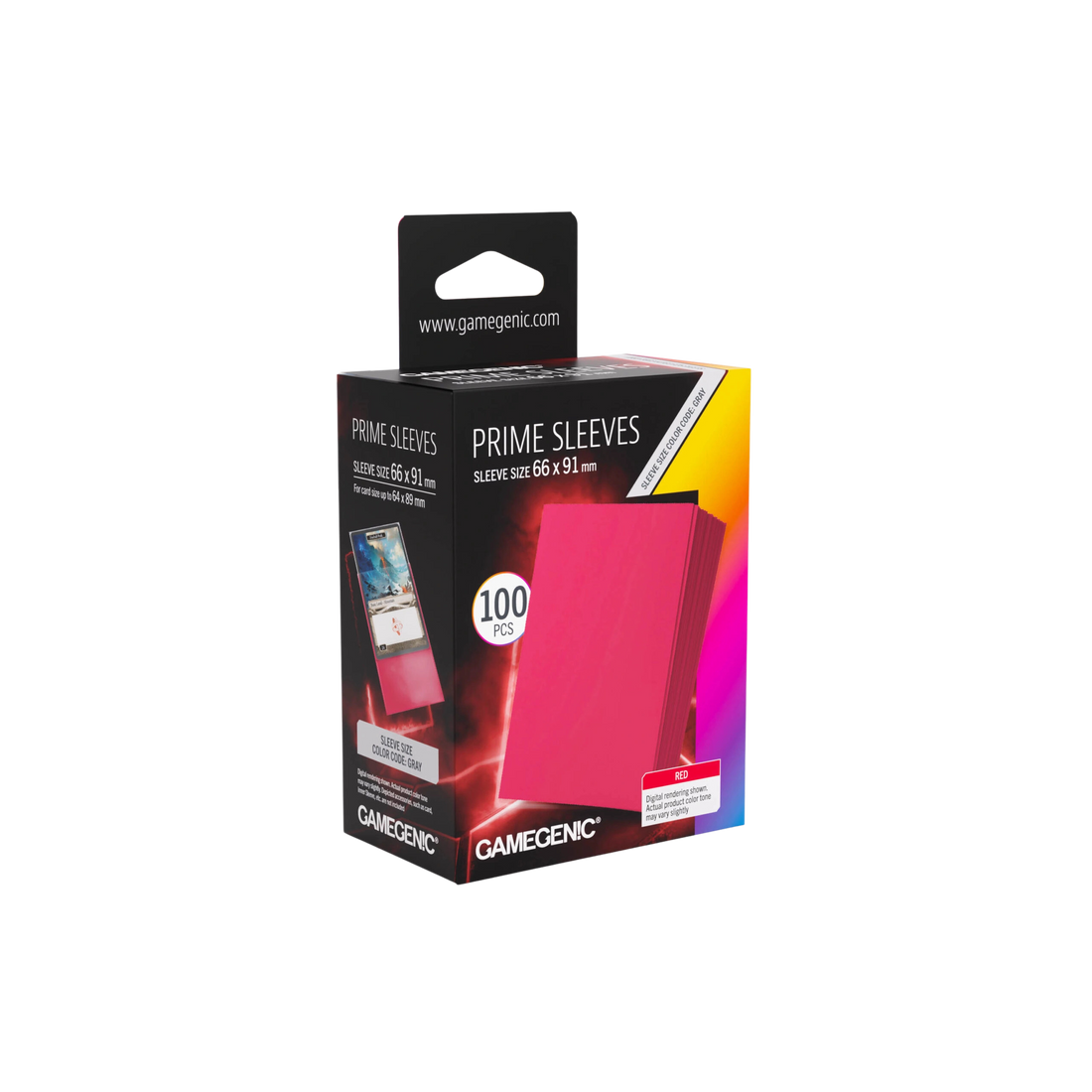 Gamegenic - Prime Sleeves Red 66x91