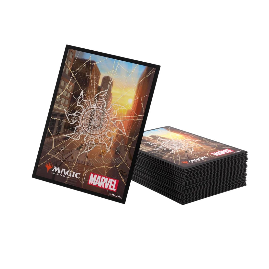 Gamegenic - Magic: The Gathering | Marvel's Spider-Man Premium Art Sleeves - Spider-Man Plains