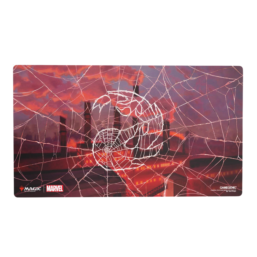 Gamegenic - Magic: The Gathering | Marvel's Spider-Man Shiny Playmat - Spider-Man Mountain