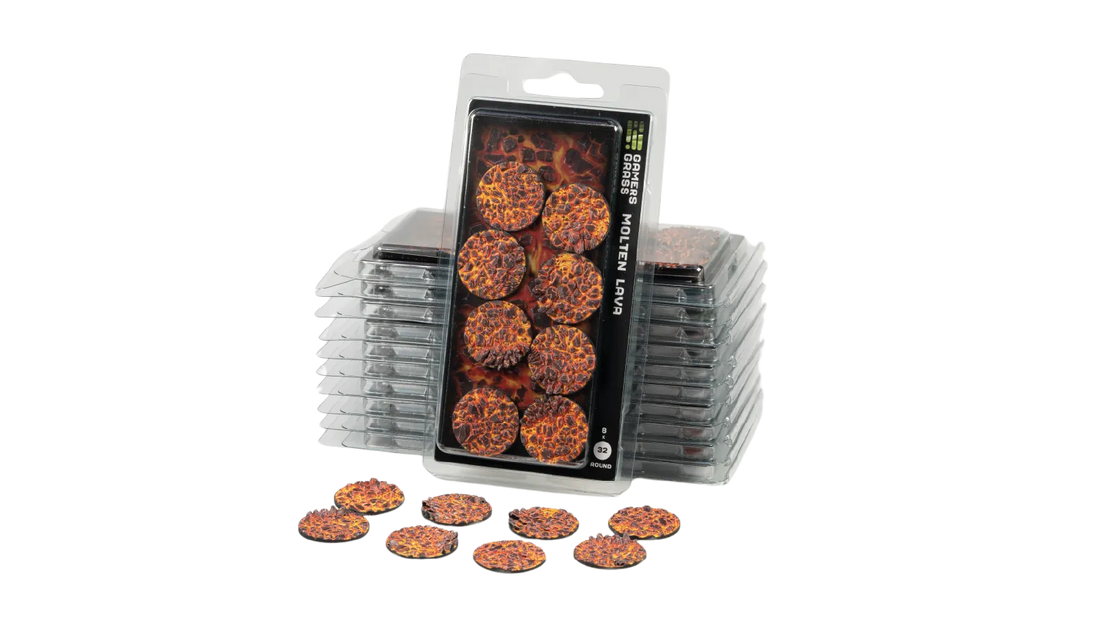 Gamers Grass - Molten Lava, Round 32mm (x8)