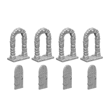 Green Stuff World - 3D printed set - Dungeon Doors